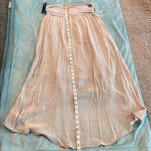 Apt. 9 Beige Midi Wrap Skirt Asymmetrical High-Low - Picture 6 of 11